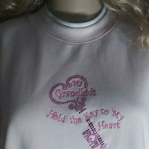 NEW M&CSportswear woman M pink GrandMa sweatshirt